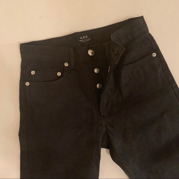 NWT A.P.C New Standard Lzz Noir Brut Jeans Black - Picture 3 of 8